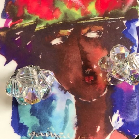 Vintage Laguna Aurora Gorgeous Clip On Earrings - Picture 1 of 11